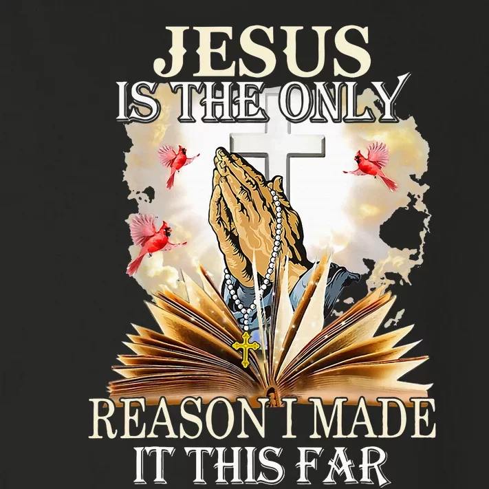 Jesus Is The Only Reason I Made It This Far Fun Christian Toddler Long Sleeve Shirt