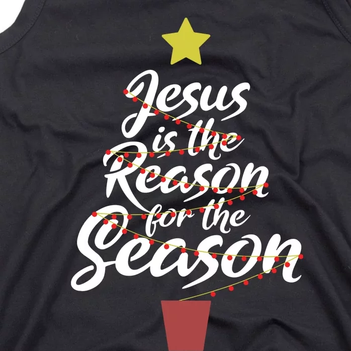 Jesus Is The Reason For The Season Christian Christmas Xmas Tank Top