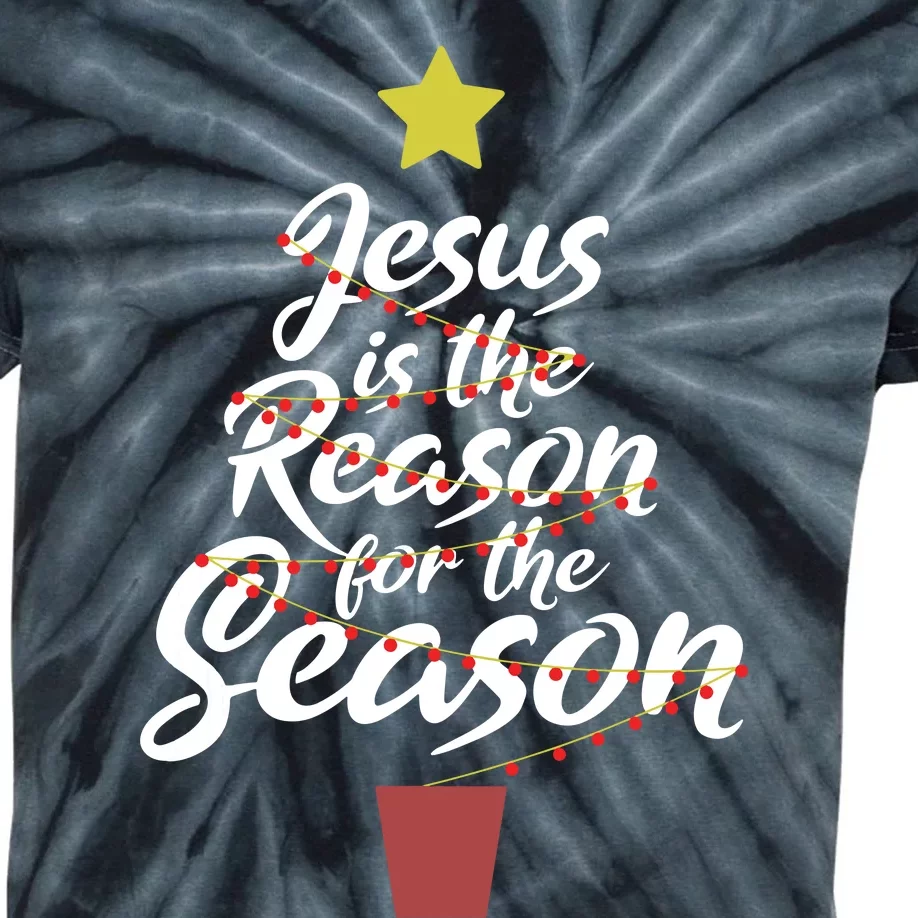 Jesus Is The Reason For The Season Christian Christmas Xmas Kids Tie-Dye T-Shirt