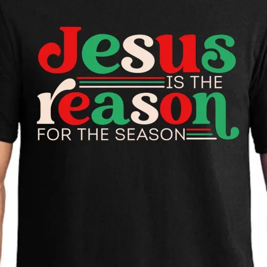 Jesus Is The Reason For The Season Christmas Christian Retro Cute Gift Pajama Set