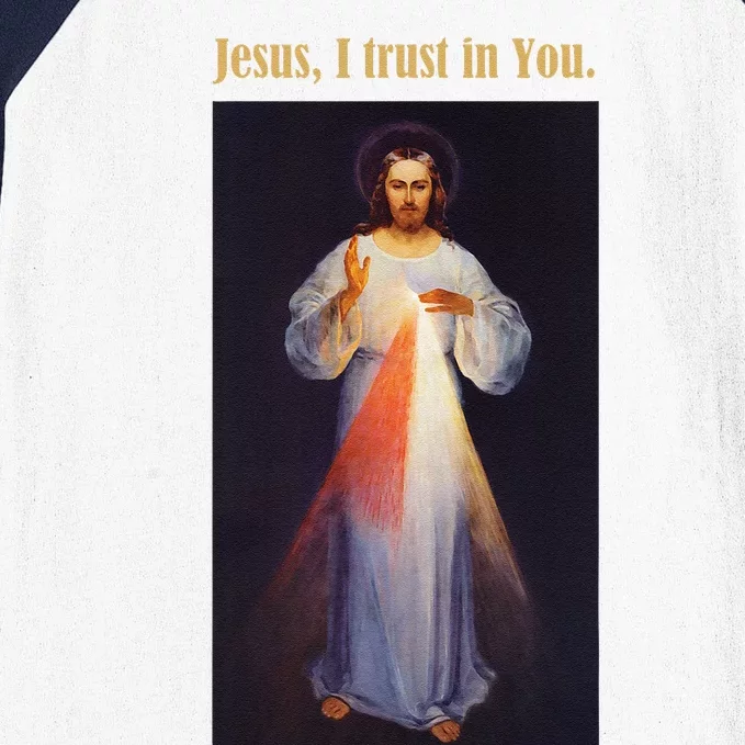 Jesus I Trust In You Divine Mercy Baseball Sleeve Shirt