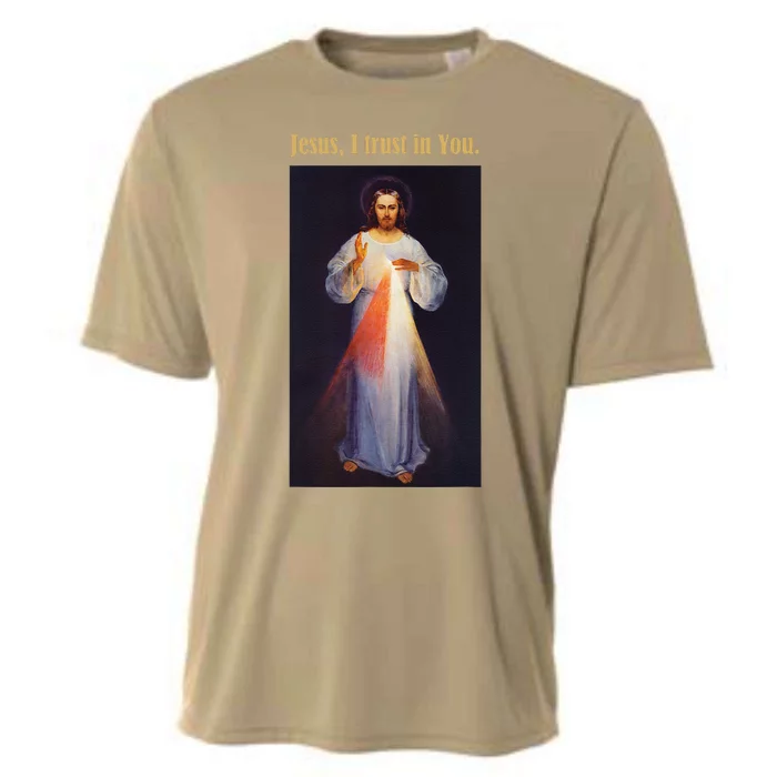 Jesus I Trust In You Divine Mercy Cooling Performance Crew T-Shirt