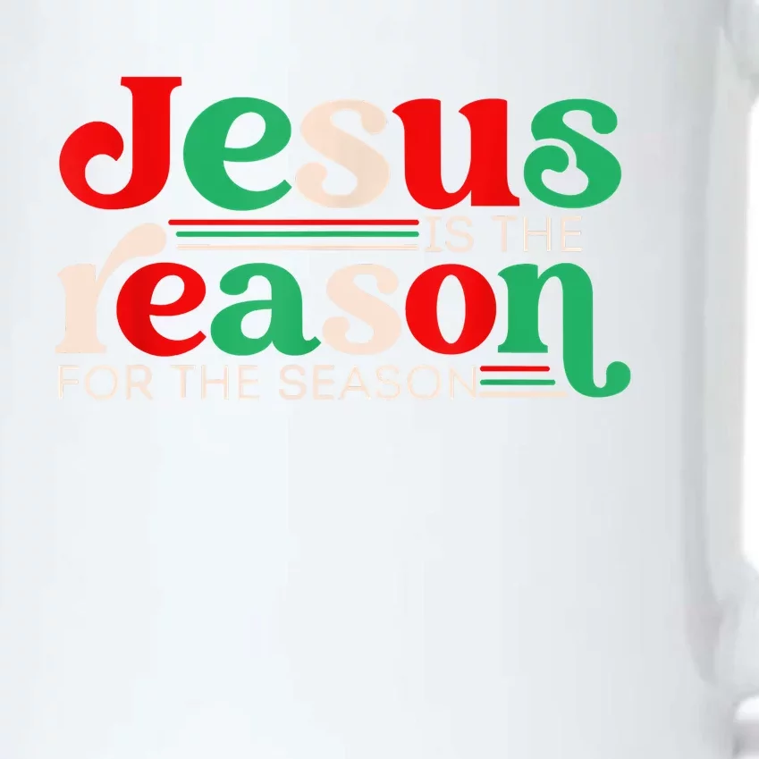 Jesus Is The Reason For The Season Christmas Christian Retro Black Color Changing Mug