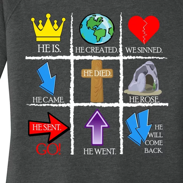 Jesus Is The Way Christian Signs Women's Perfect Tri Tunic Long Sleeve Shirt