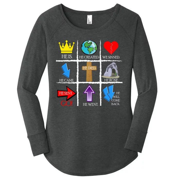 Jesus Is The Way Christian Signs Women's Perfect Tri Tunic Long Sleeve Shirt