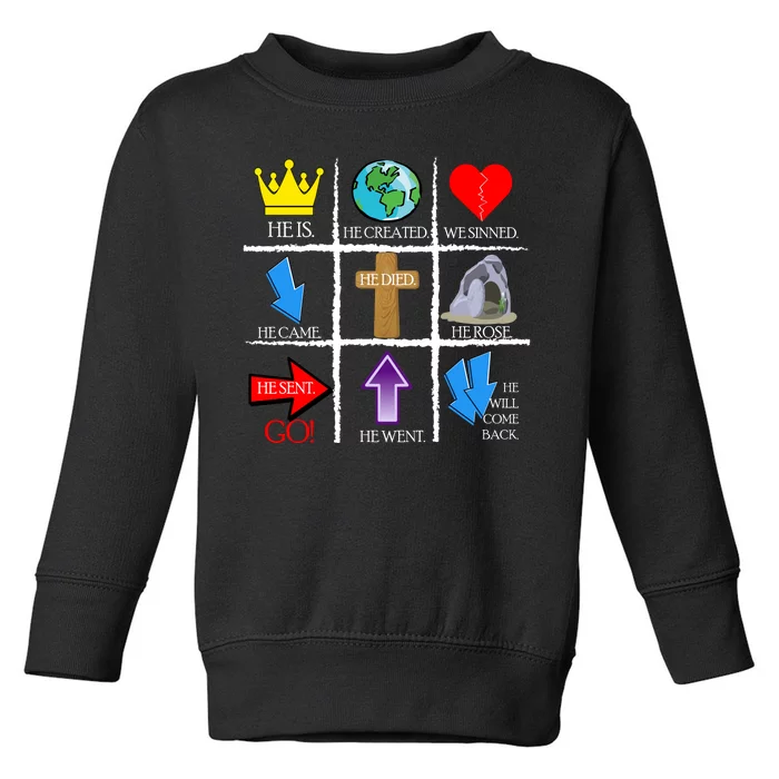 Jesus Is The Way Christian Signs Toddler Sweatshirt