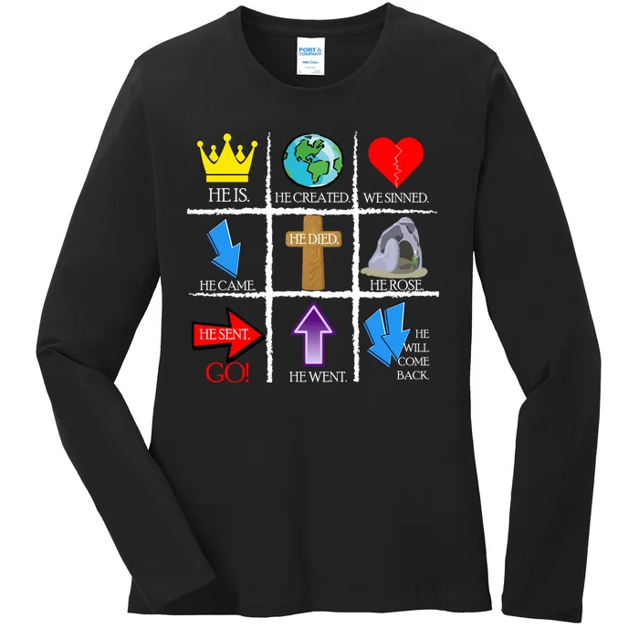 Jesus Is The Way Christian Signs Ladies Long Sleeve Shirt