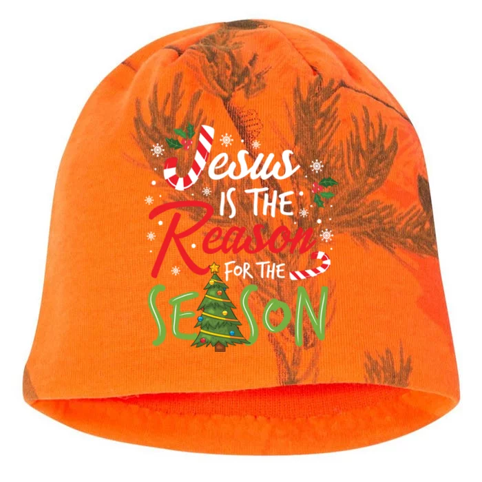 Jesus Is The Reason For The Season Christmas Christian Gift Kati - Camo Knit Beanie