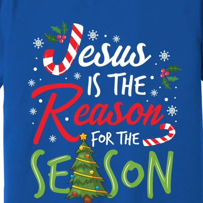 Jesus Is The Reason For The Season Christmas Christian Gift Premium T-Shirt