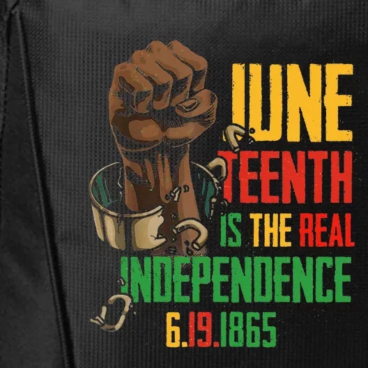 Juneteenth Is The Real Independence Day 1865 Freedom Pride City Backpack