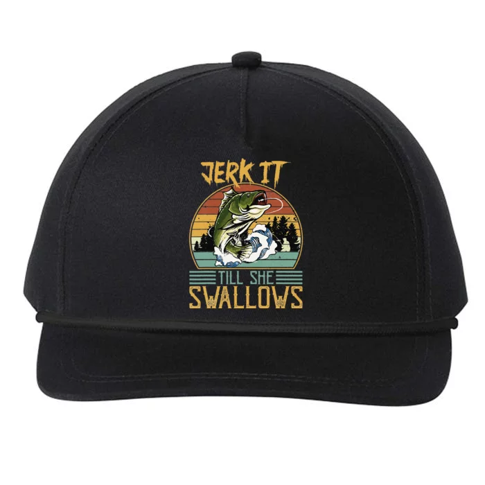 Jerk It Till She Swallows Snapback Five-Panel Rope Hat