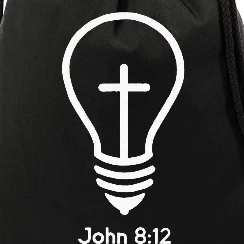 Jesus Is The Light Of The World John 812 Religious Faith Drawstring Bag