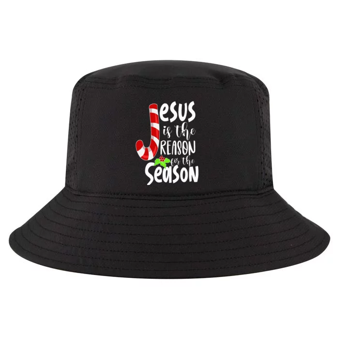 Jesus Is The Reason For The Season Christian Santa Christmas Cool Comfort Performance Bucket Hat