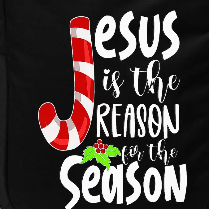 Jesus Is The Reason For The Season Christian Santa Christmas Impact Tech Backpack