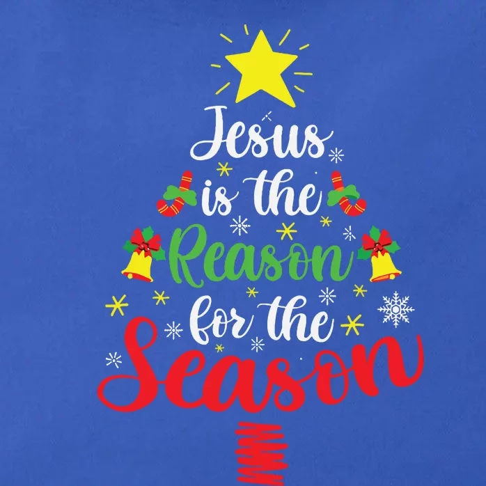 Jesus Is The Reason For The Season Christmas Family Matching Zip Tote Bag