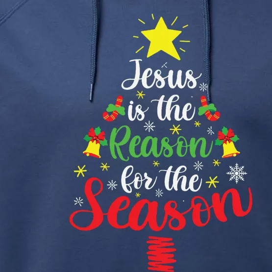 Jesus Is The Reason For The Season Christmas Family Matching Performance Fleece Hoodie