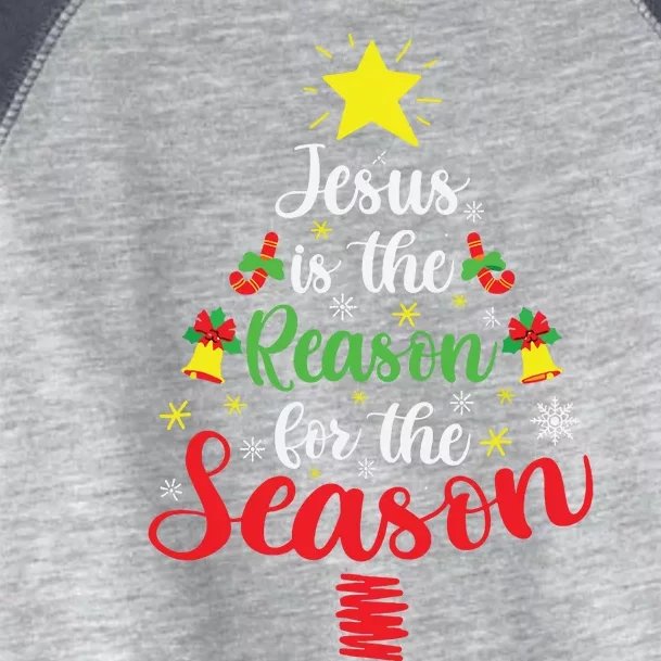 Jesus Is The Reason For The Season Christmas Family Matching Toddler Fine Jersey T-Shirt