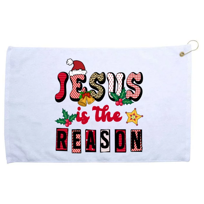 Jesus Is The Reason Christmas Holiday Grommeted Golf Towel