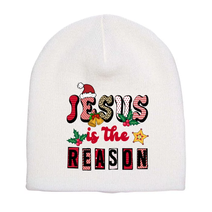 Jesus Is The Reason Christmas Holiday Short Acrylic Beanie