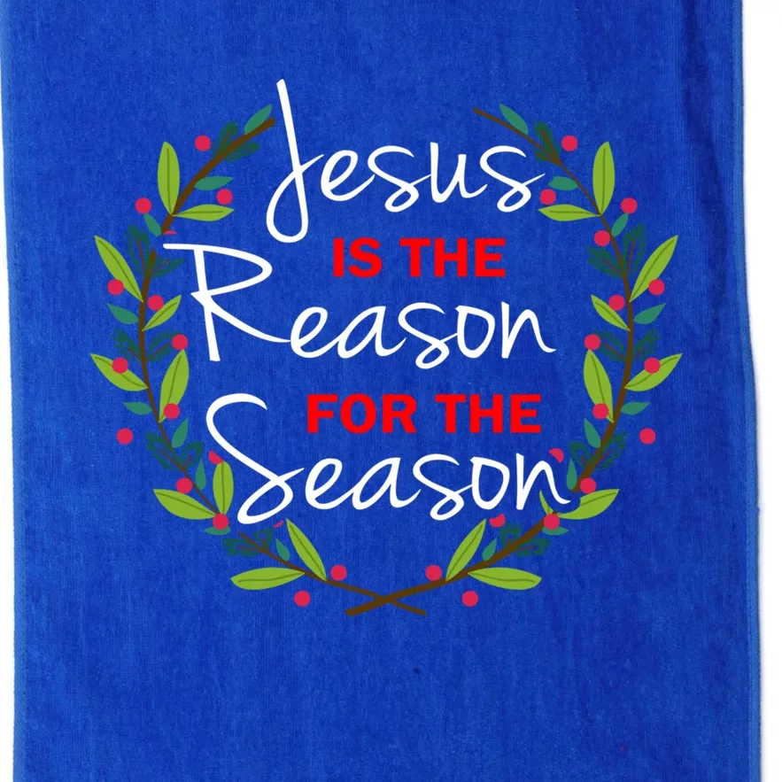 Jesus Is The Reason For The Season Gift Platinum Collection Golf Towel