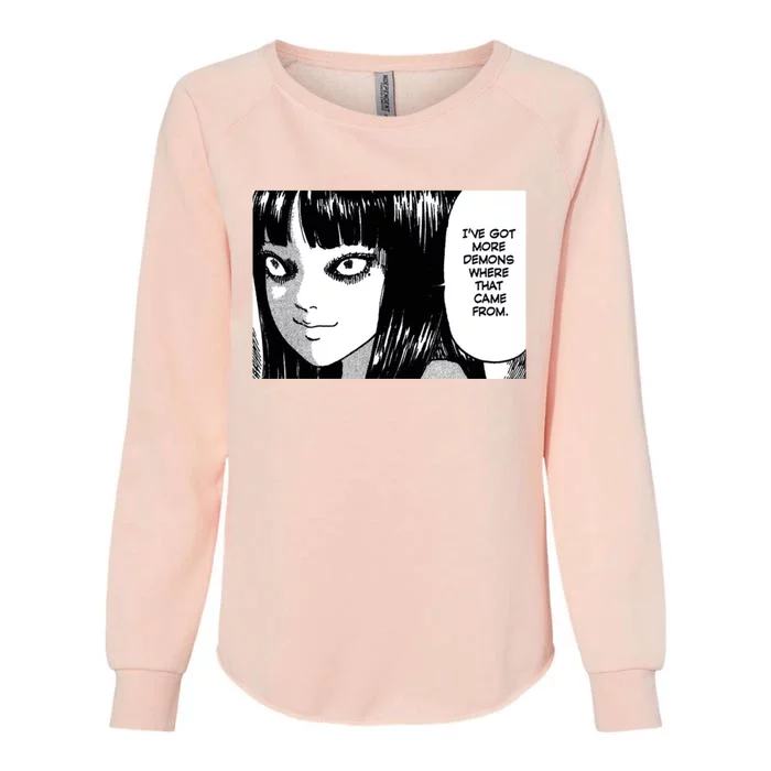 Junji Ito; Tomie Womens California Wash Sweatshirt