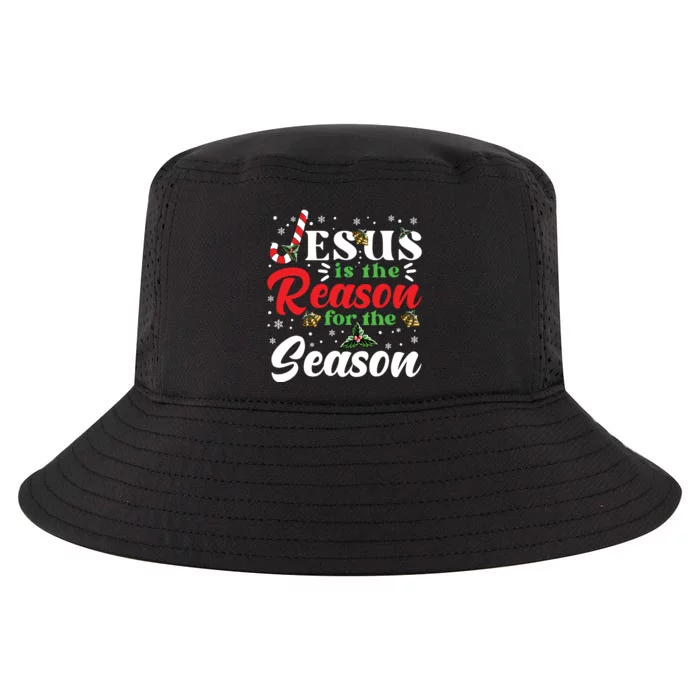 Jesus Is The Reason For The Season Christmas Xmas Christian Cool Comfort Performance Bucket Hat