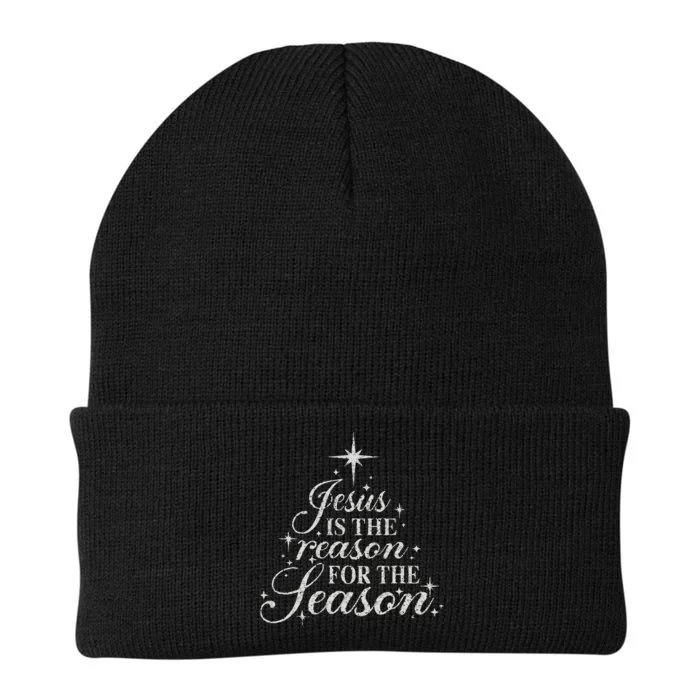 Jesus Is The Reason For The Season Christian Christmas Knit Cap Winter Beanie