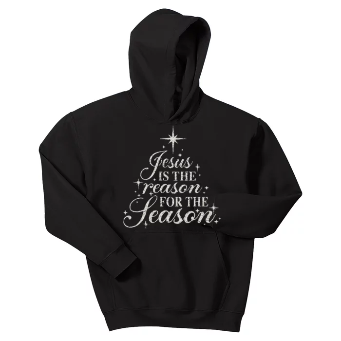 Jesus Is The Reason For The Season Christian Christmas Kids Hoodie