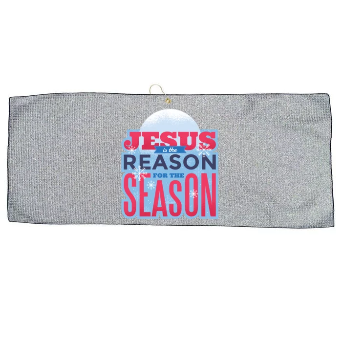 Jesus Is The Reason For The Season Christmas Large Microfiber Waffle Golf Towel