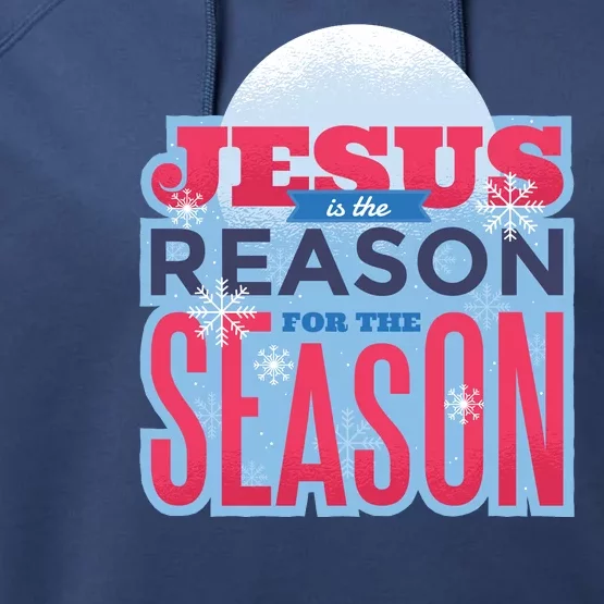 Jesus Is The Reason For The Season Christmas Performance Fleece Hoodie