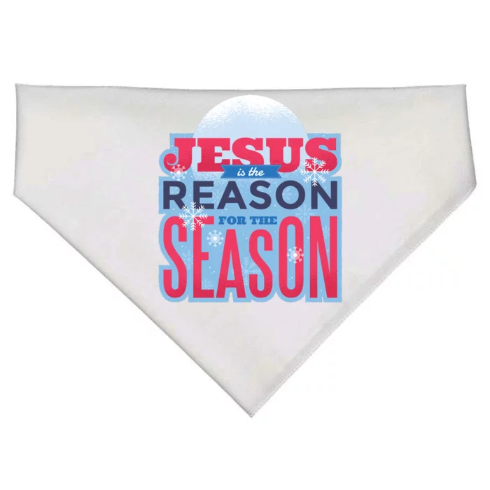 Jesus Is The Reason For The Season Christmas USA-Made Doggie Bandana