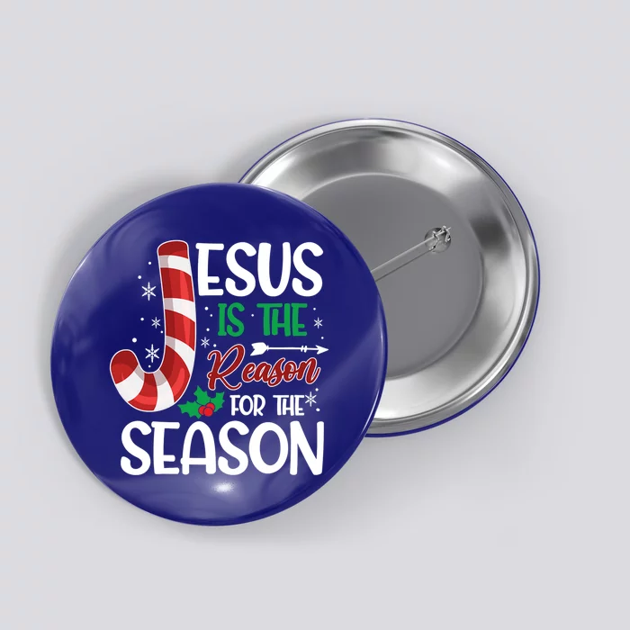 Jesus Is The Reason For The Season Xmas Christian Christmas Gift Button