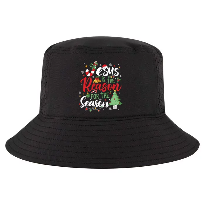 Jesus Is The Reason For The Season Christmas Cool Comfort Performance Bucket Hat