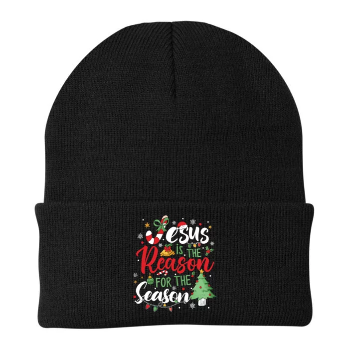 Jesus Is The Reason For The Season Christmas Knit Cap Winter Beanie