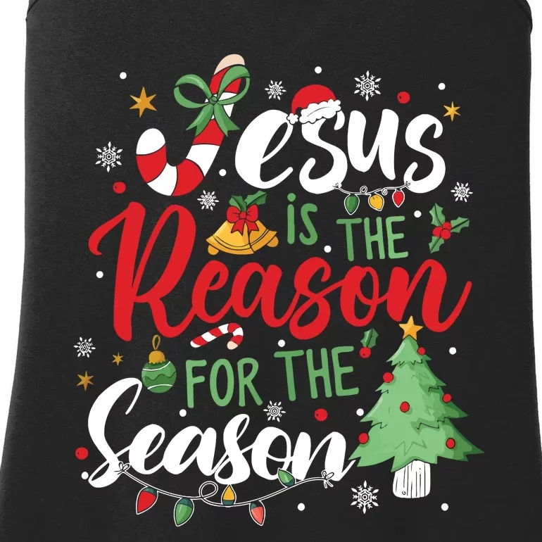 Jesus Is The Reason For The Season Christmas Ladies Essential Tank