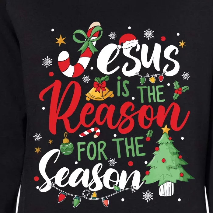 Jesus Is The Reason For The Season Christmas Womens California Wash Sweatshirt