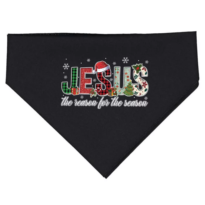 Jesus Is The Reason Jesus Christmas USA-Made Doggie Bandana