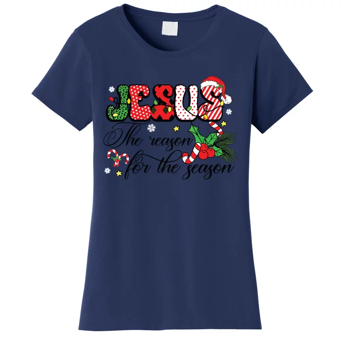 Jesus Is The Reason For The Season Christian Christmas Women's T-Shirt