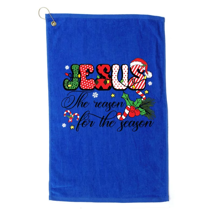 Jesus Is The Reason For The Season Christian Christmas Platinum Collection Golf Towel