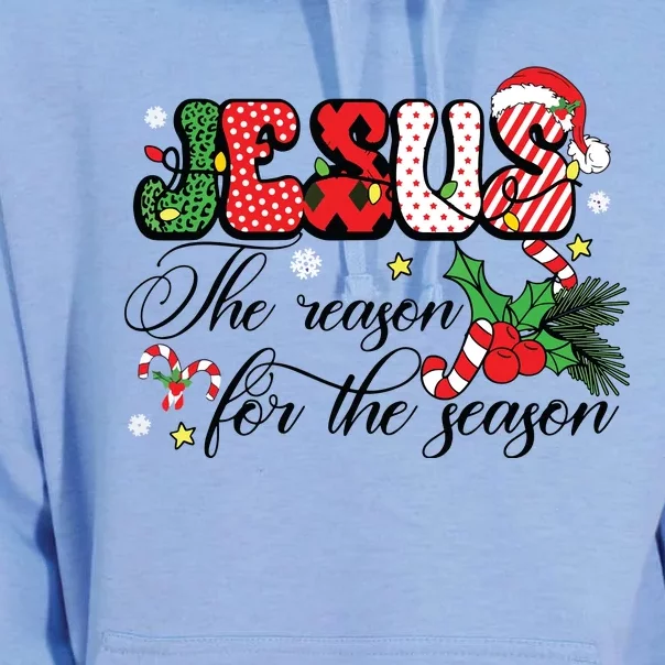 Jesus Is The Reason For The Season Christian Christmas Unisex Surf Hoodie