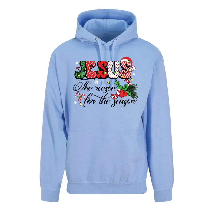 Jesus Is The Reason For The Season Christian Christmas Unisex Surf Hoodie