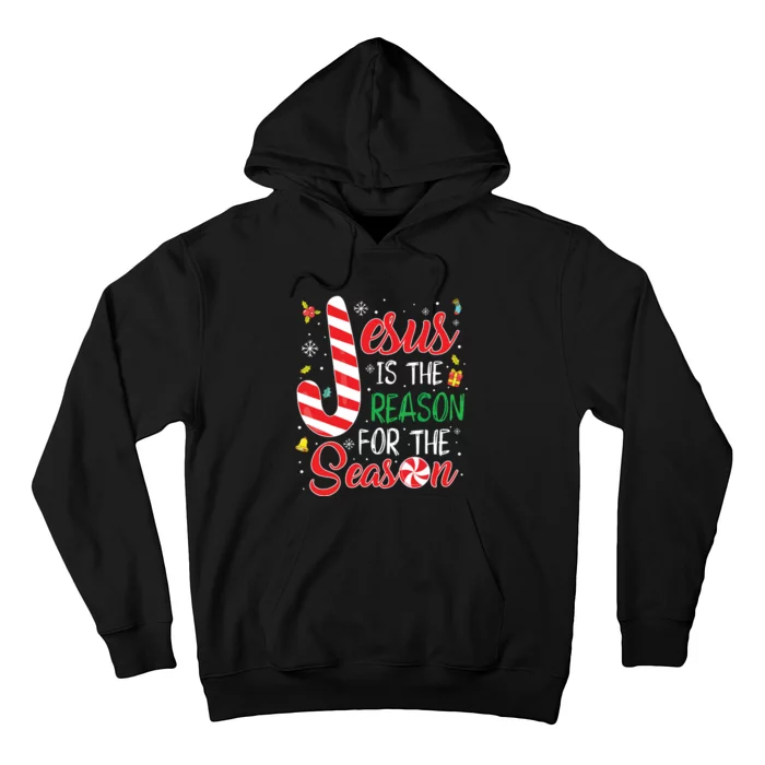 Jesus Is The Reason For The Season Christmas Pajama Gifts Hoodie