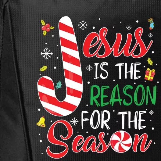 Jesus Is The Reason For The Season Christmas Pajama Gifts City Backpack