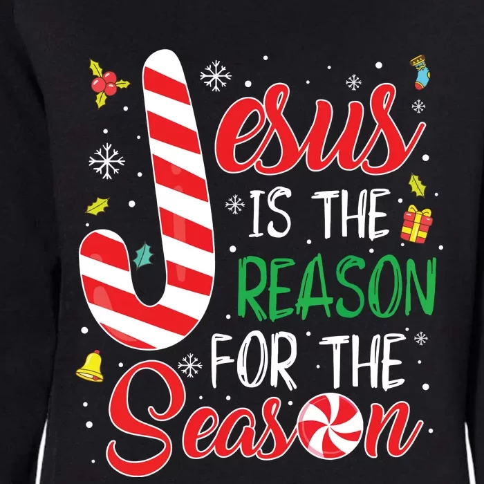 Jesus Is The Reason For The Season Christmas Pajama Gifts Womens California Wash Sweatshirt