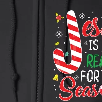 Jesus Is The Reason For The Season Christmas Pajama Gifts Full Zip Hoodie