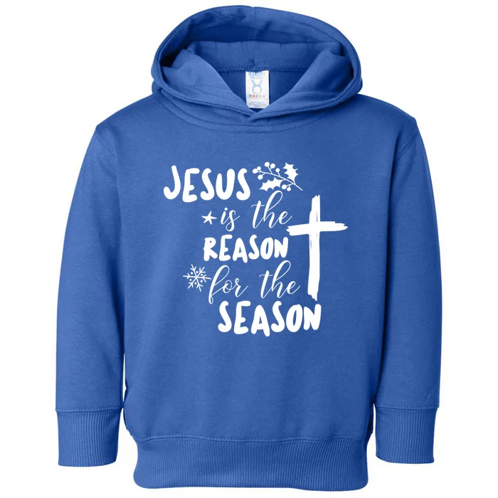 Jesus Is The Reason For The Season Christian Christmas Gift Toddler Hoodie