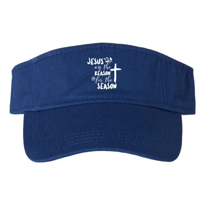 Jesus Is The Reason For The Season Christian Christmas Gift Valucap Bio-Washed Visor