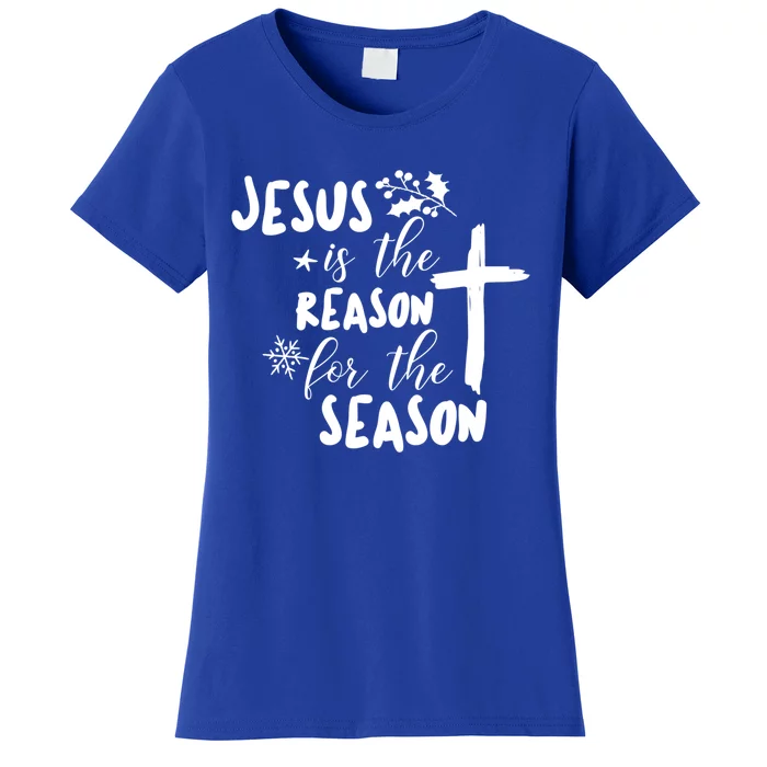 Jesus Is The Reason For The Season Christian Christmas Gift Women's T-Shirt