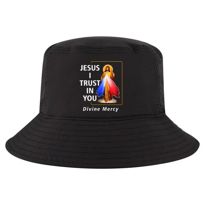 Jesus I Trust In You Divine Mercy Catholic Christian Cool Comfort Performance Bucket Hat