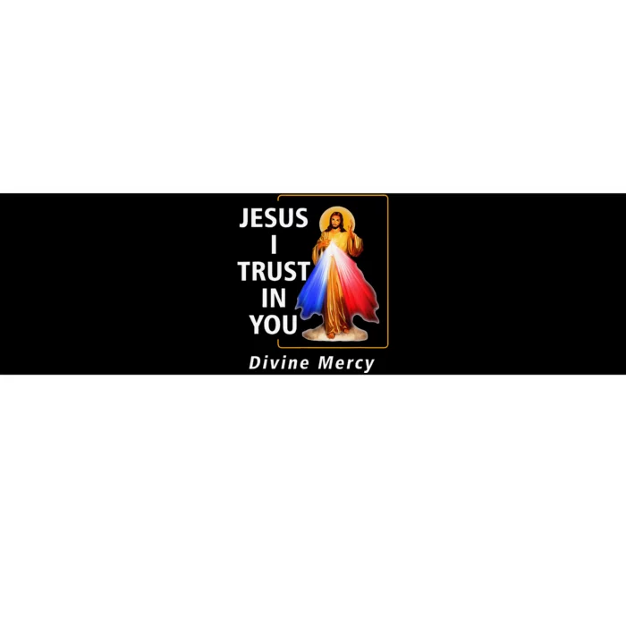 Jesus I Trust In You Divine Mercy Catholic Christian Bumper Sticker